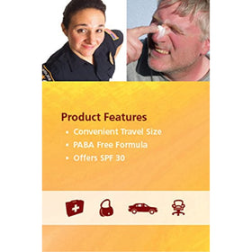 Safetec packet in person use showing on-the-go application benefit