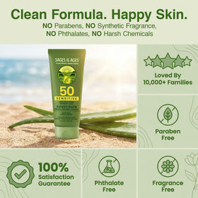 Sages Of The Ages family outdoors using sunscreen illustrating reef-safe protection