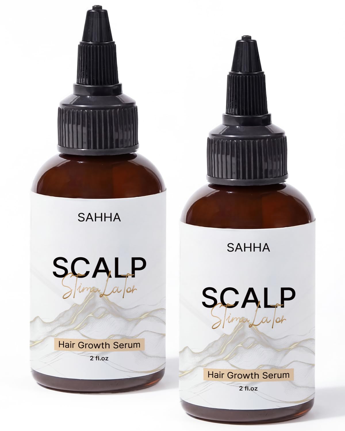 Sahha front packaging 4oz bottle showing product and size benefit