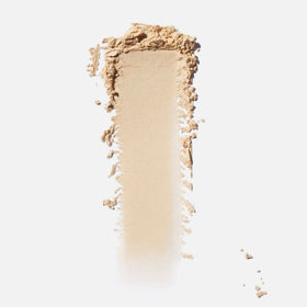 Saie Airset open jar with loose powder pile highlighting the lightweight texture