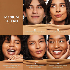 Saie application under eye demonstrating brightening and non-creasing