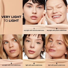 Saie concealer applied under-eye in use providing brightening and concealing benefits