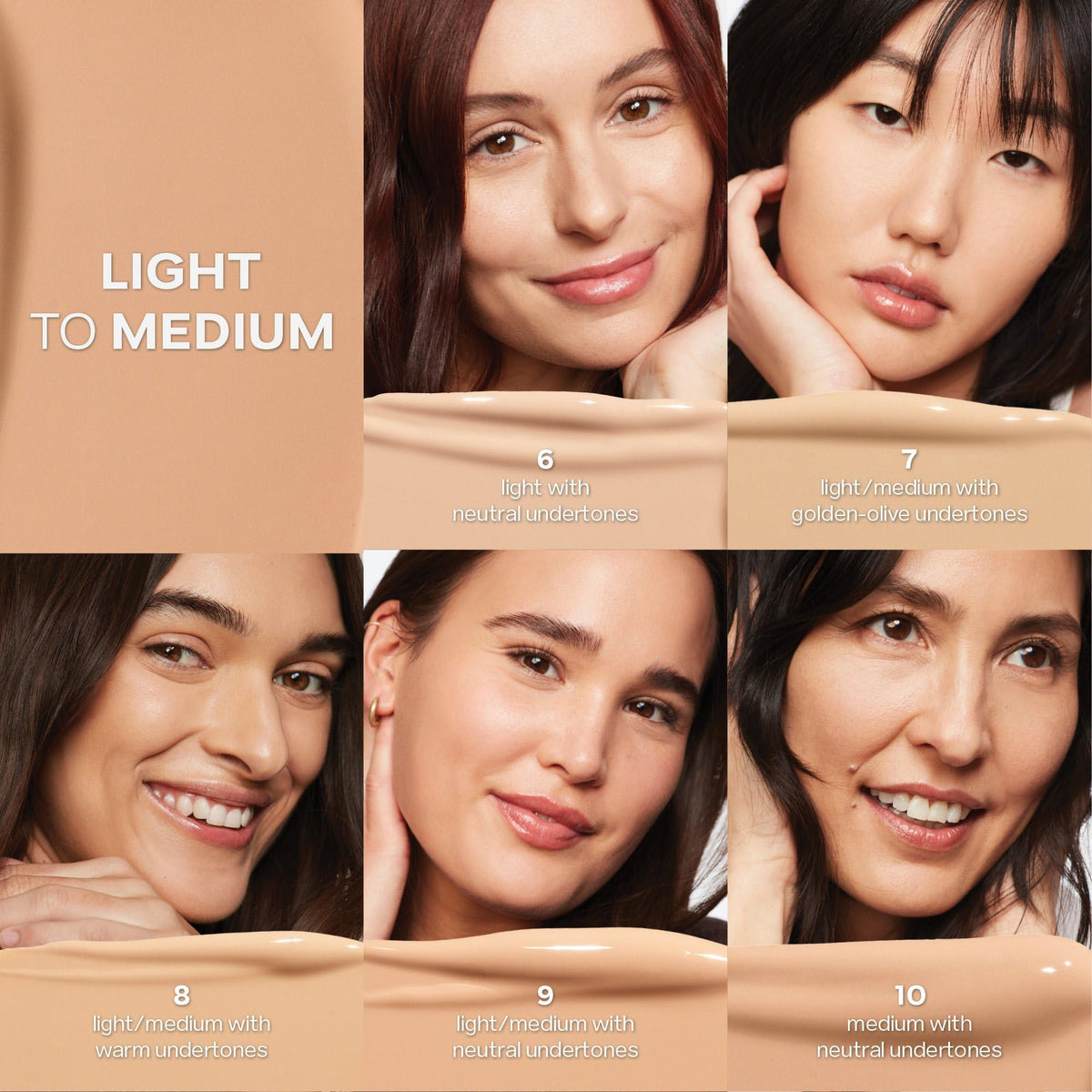 Saie full-face before and after illustrating improved evenness and glow