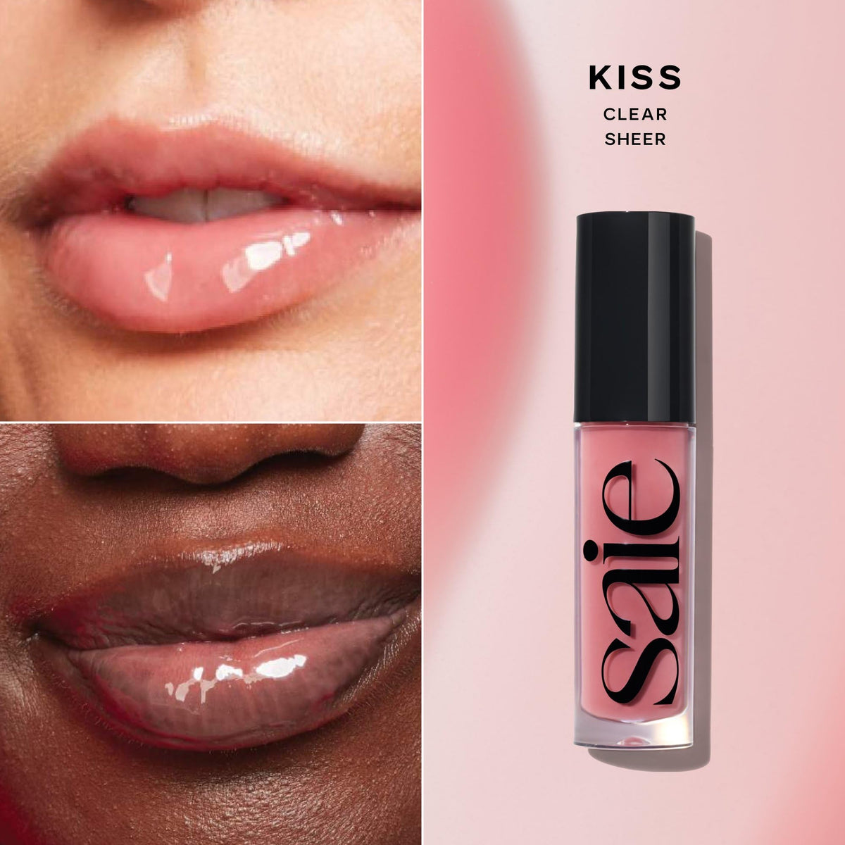 Saie applicator doe-foot loaded with Glossybounce for precise application
