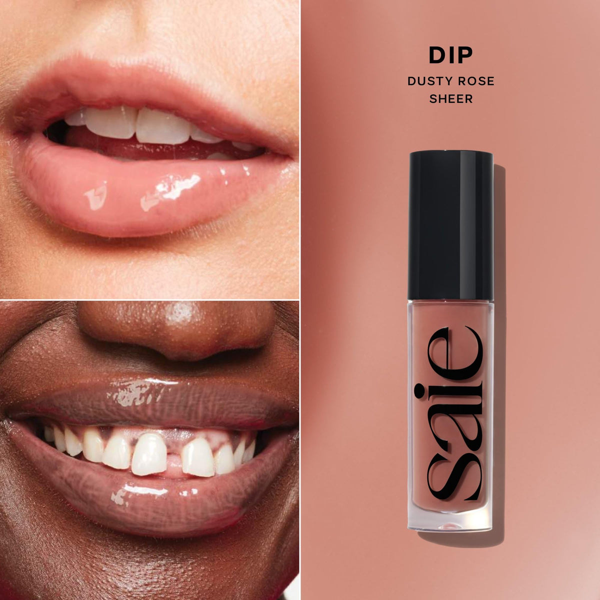 Saie Glossybounce doe-foot applicator demonstrating precise, easy application
