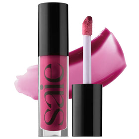 Saie Glossybounce front packaging showing sleek tube and shade Dream benefit: easy identification