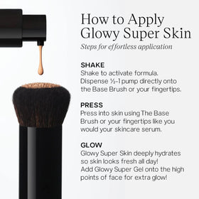 Saie lifestyle model portrait wearing tint for real-skin glow and everyday confidence