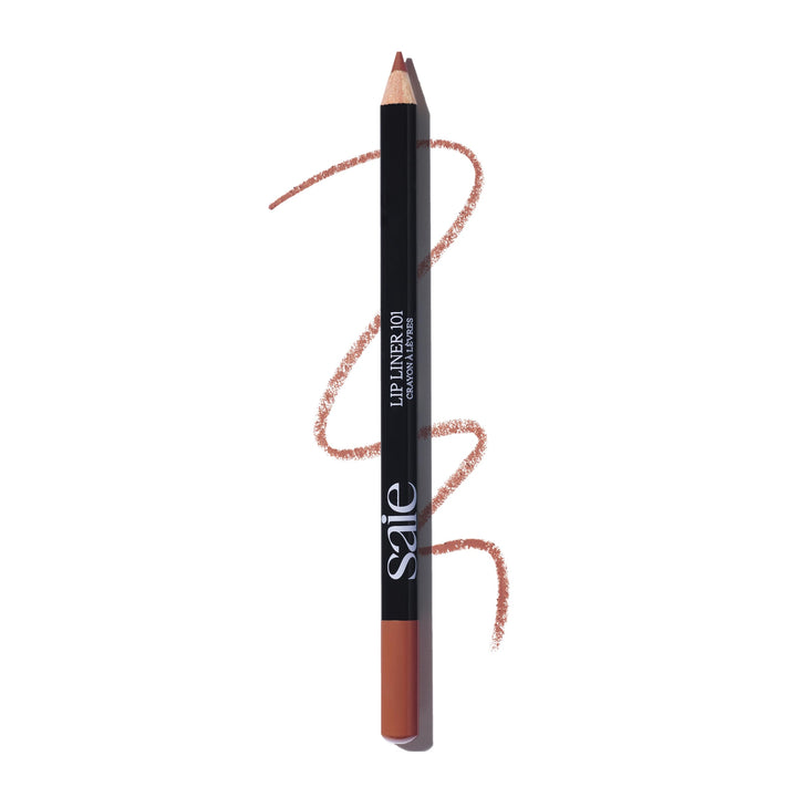 Saie lip liner front packaging showing shade Flirt and clear label