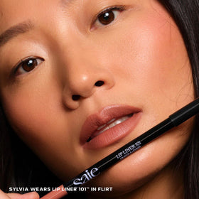Saie lip liner close-up tip showing creamy texture for smooth application