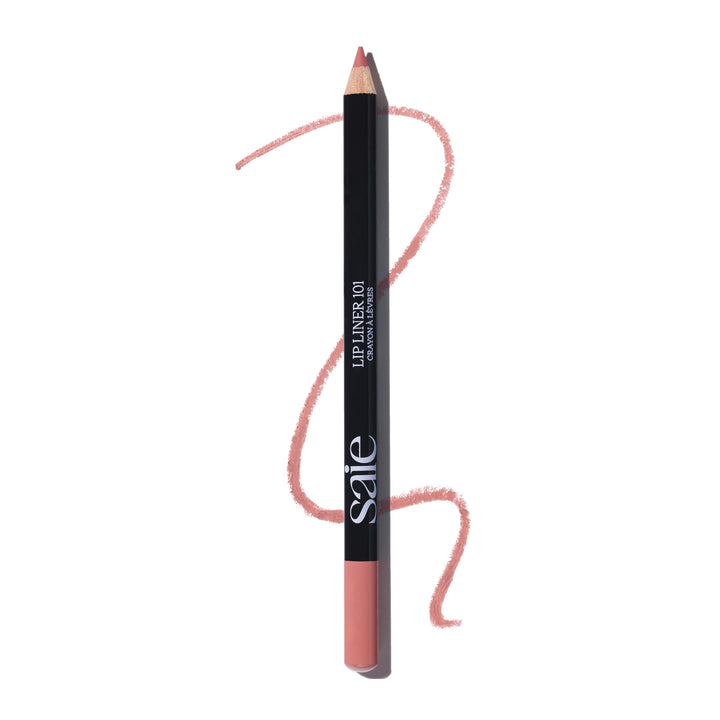 Saie lip liner front view showing color and matte finish for precise definition