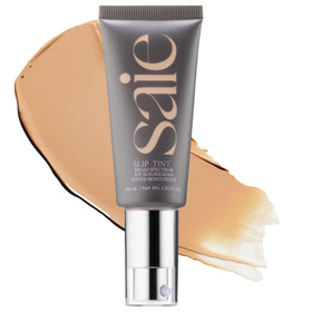 Saie front packaging showing tube and label, highlights clean sunscreen benefit
