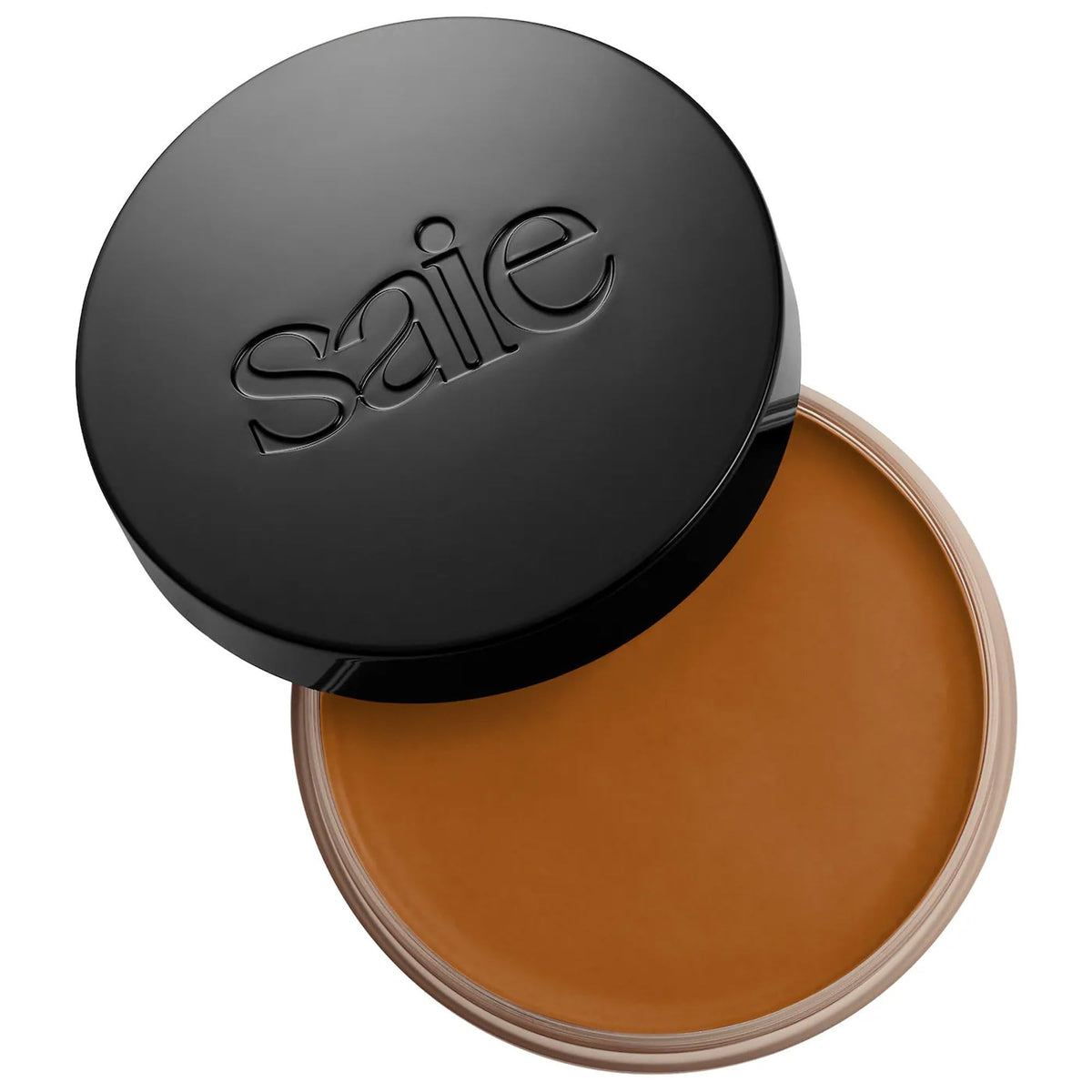 Saie Sun Melt front packaging showing compact bronzer and branding for easy selection