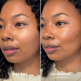 Saie Sun Melt open balm texture close-up highlighting creamy finish