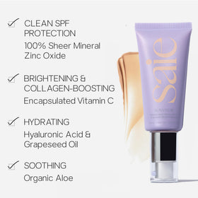 Saie Sunvisor pump action dispensing moisturizer for easy use