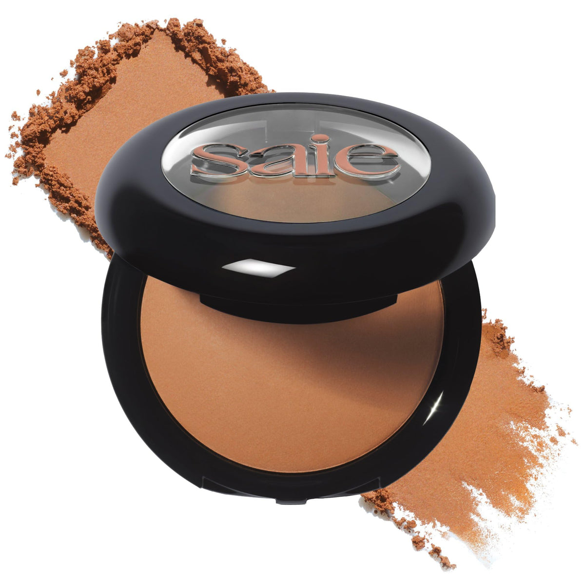 Saie front pan view showing Napoli shade and creamy baked surface for warm glow