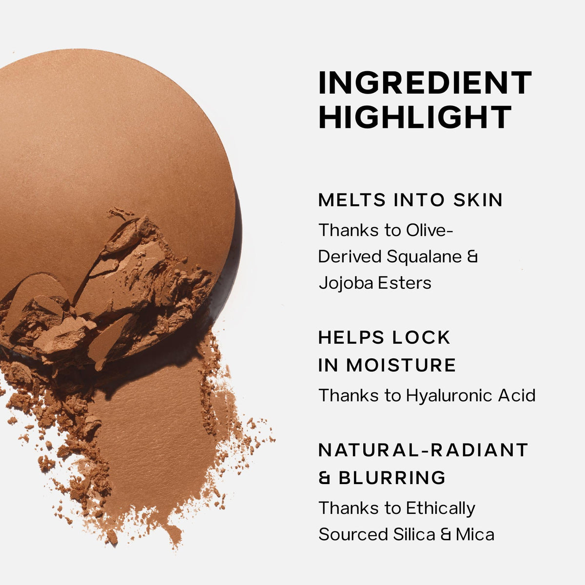 Saie Napoli staged with other skincare showing layering over creams for long wear