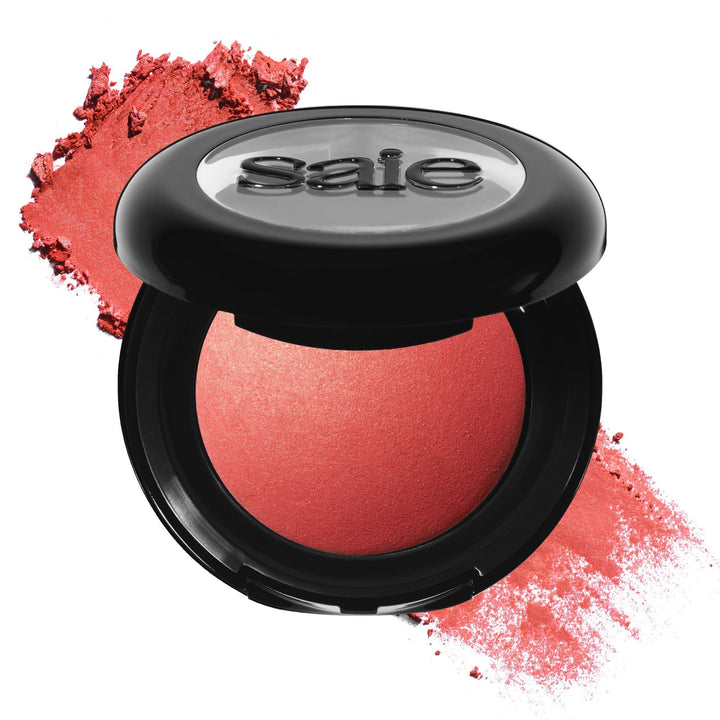Saie front packaging of SuperSuede Stella showing compact and shade