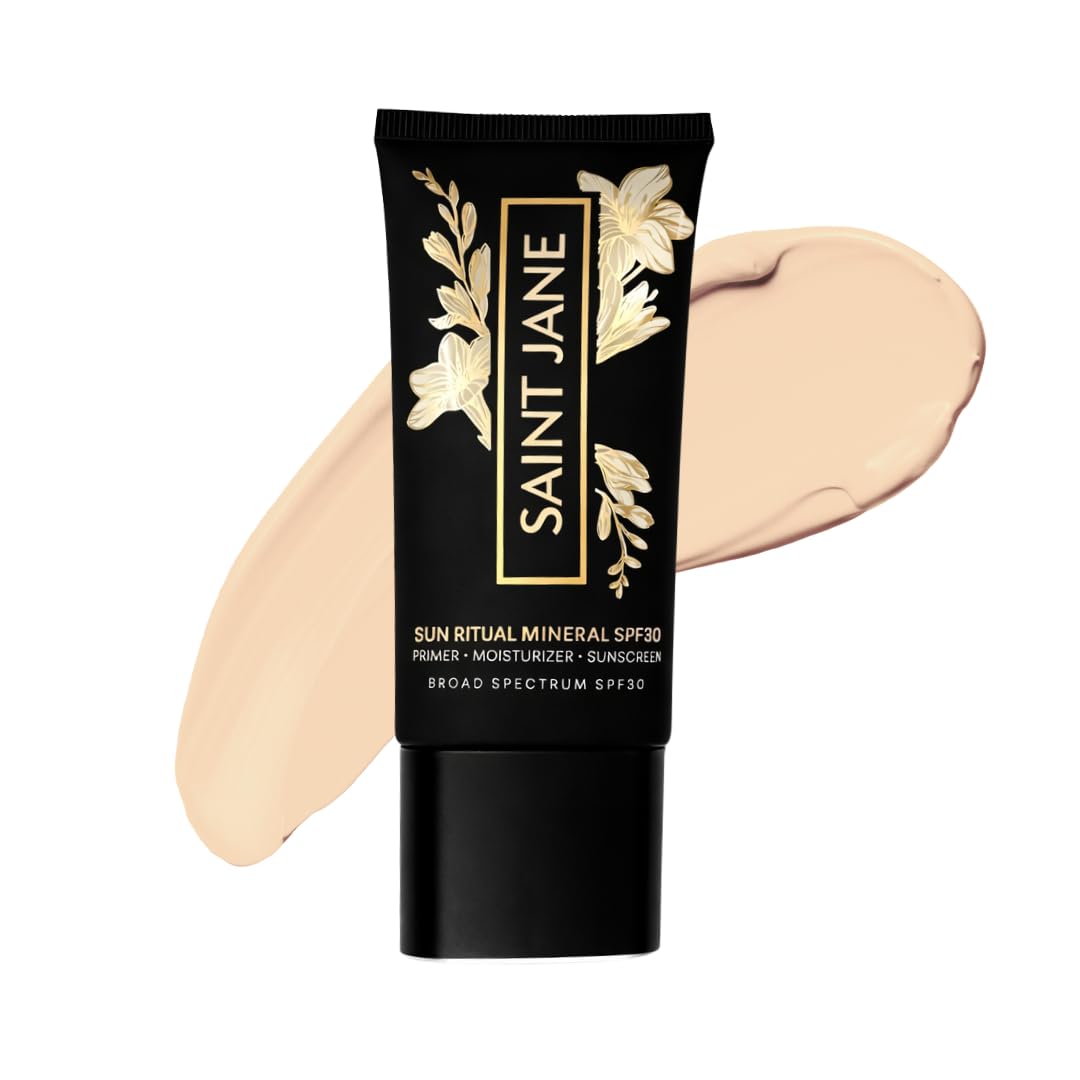 SAINT JANE front packaging showing elegant tube and luxury branding benefit: conveys premium skincare
