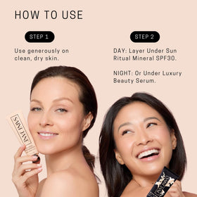 SAINT JANE label detail highlighting clean formulation and ingredient benefits