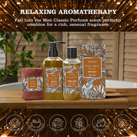 Saint Roy beard comb and oil staged to show styling ease and neat facial hair