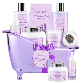 Saint Roy lifestyle relaxing bath setup illustrating home spa ritual