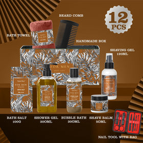 Saint Roy manicure tools open in travel case for easy grooming on the go