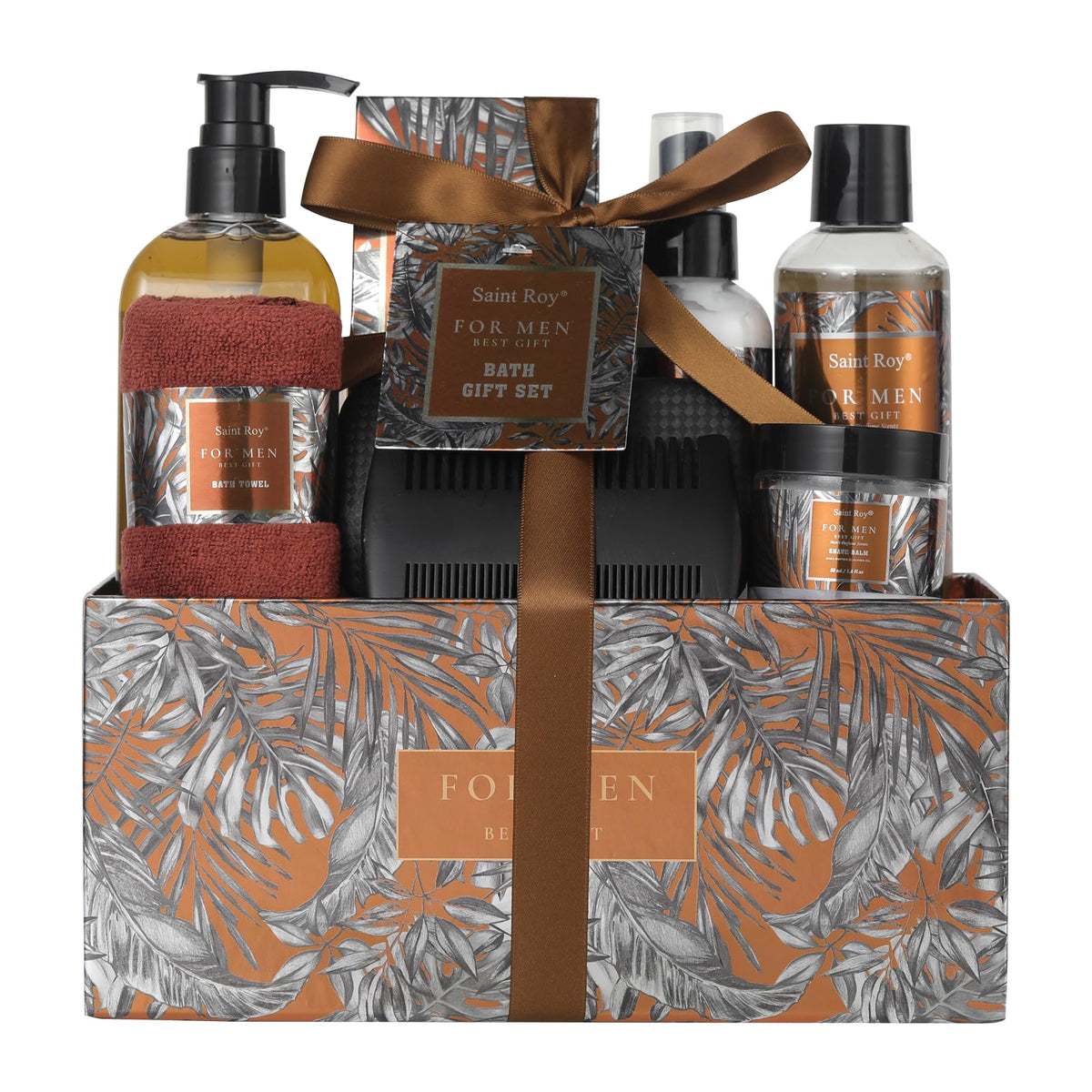 Saint Roy shower gel pouring to display cleansing texture and fresh aromatic benefit