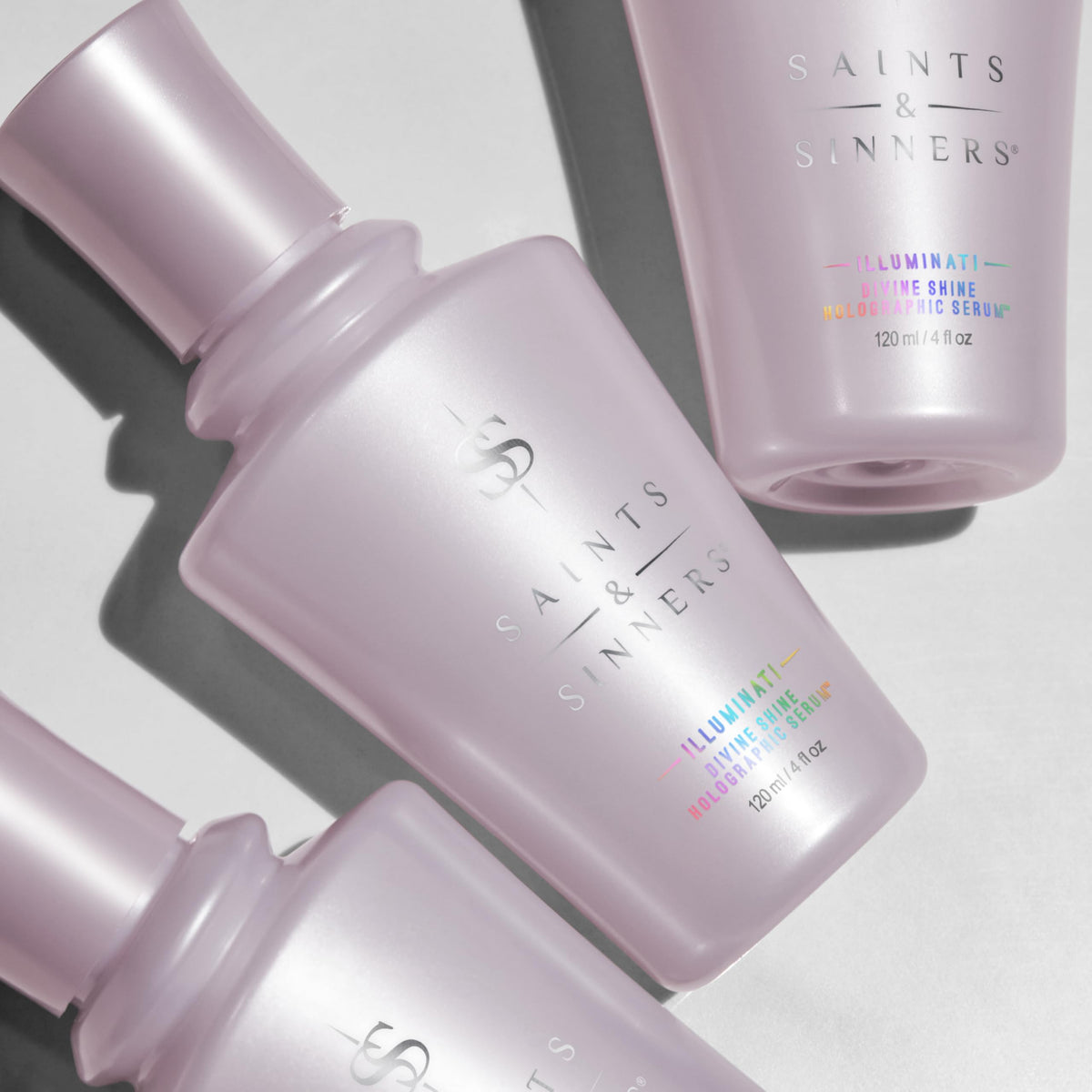 Saints & Sinners before and after comparison showing increased shine and manageability benefit