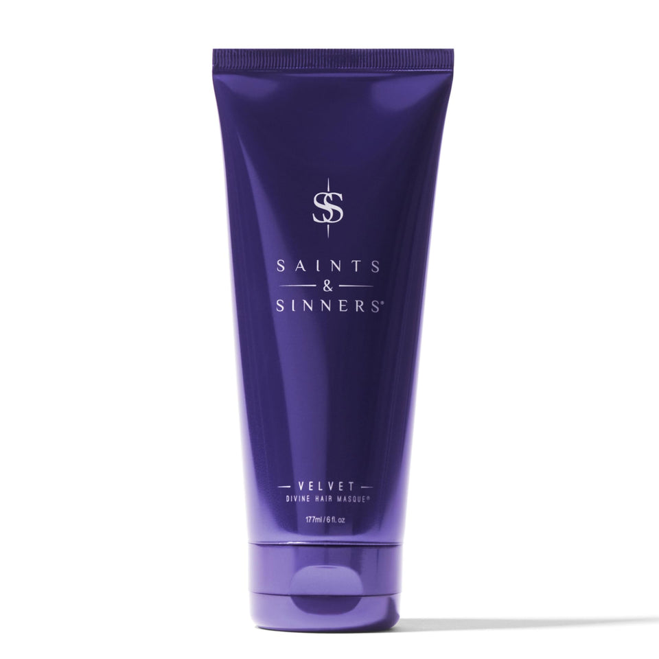 Saints & Sinners front packaging showing award-winning masque benefits
