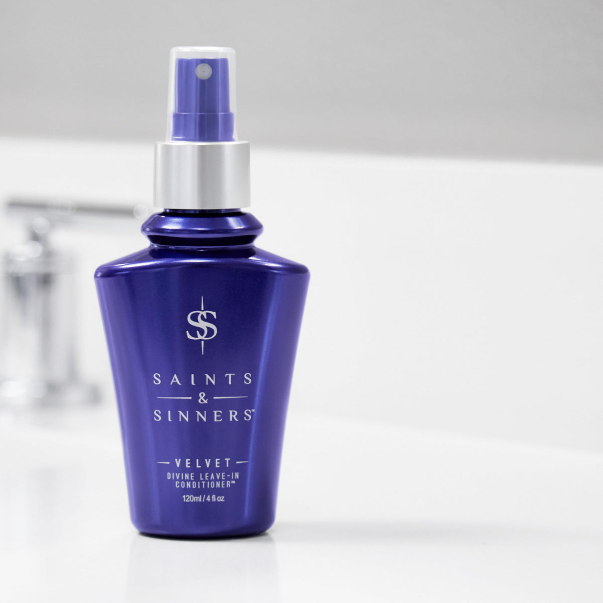 Saints & Sinners visible smooth shiny hair after application
