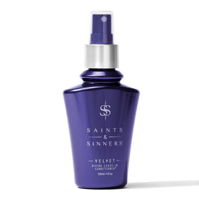 Saints & Sinners front bottle view showing label and benefits