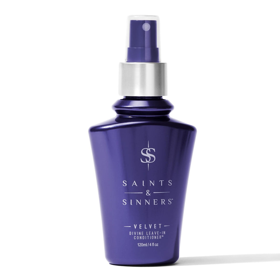 Saints & Sinners front bottle view showing label and benefits