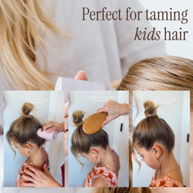 SALEE before and after image taming flyaways for a cleaner polished look benefit