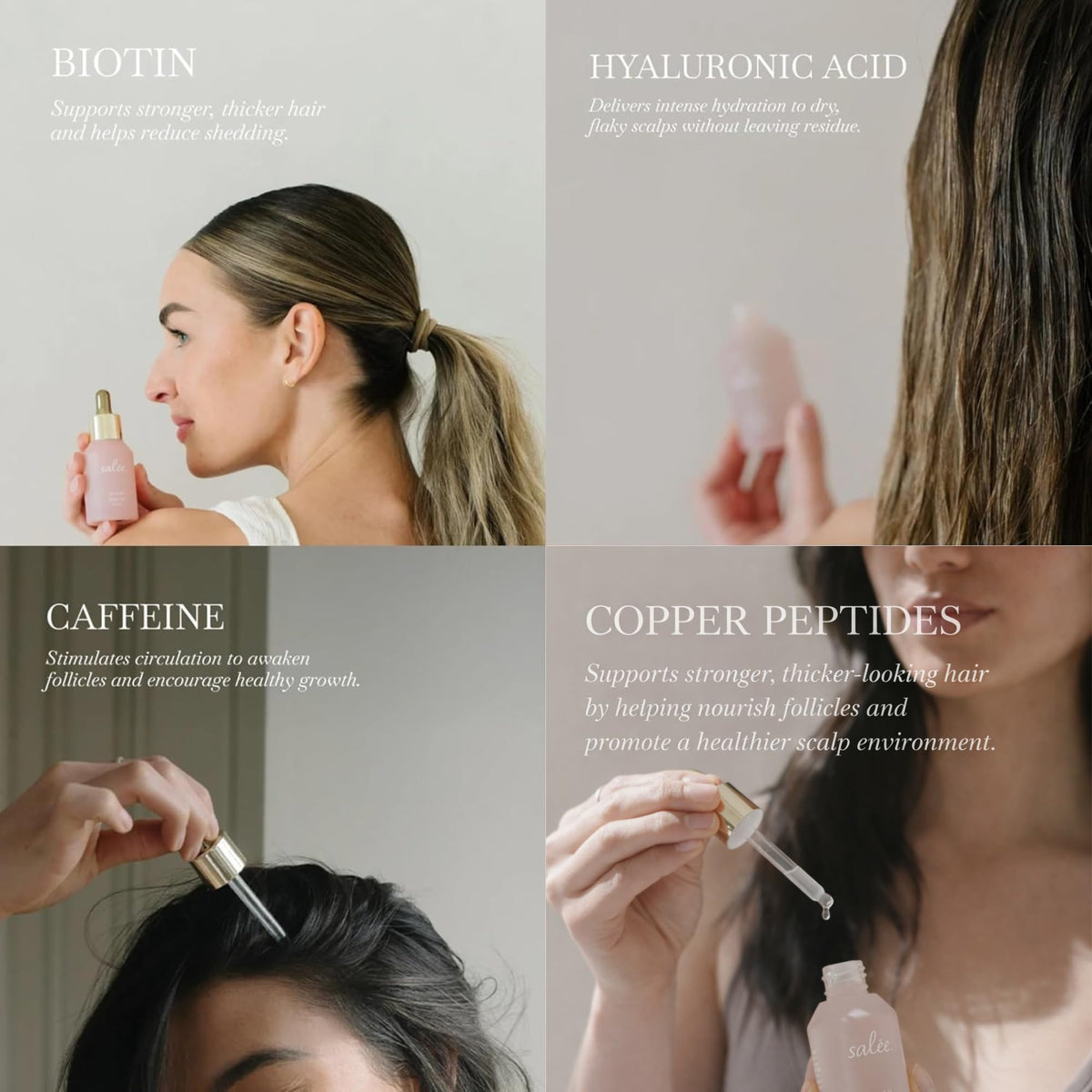SALEE before and after framing frizz control and visible smoothing