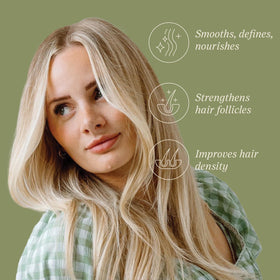 SALEE ingredient shot with aloe and oils highlighting nourishment