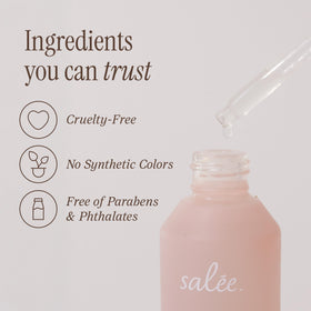 SALEE natural oils and botanicals photo conveying nourishing ingredients