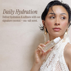 SALEE scalp massage scene showing gentle application for nourished-feeling scalp