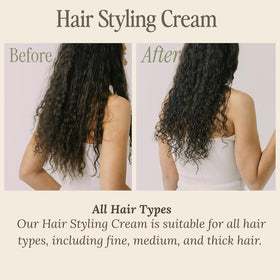 SALEE styled slickback on model with sleek anti-frizz shine