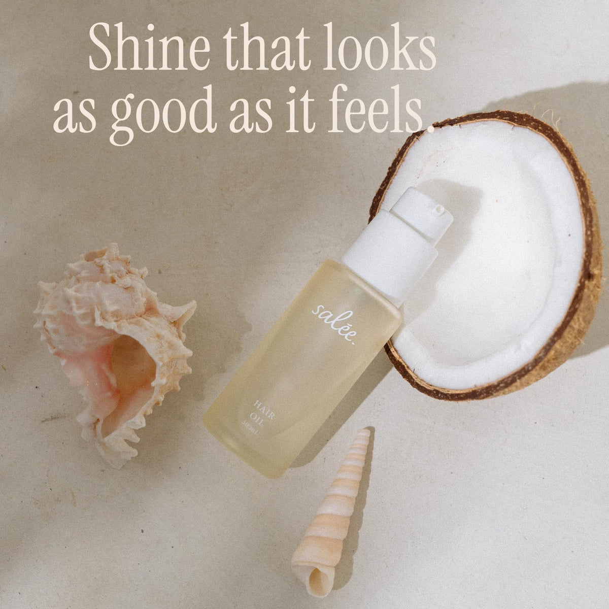 SALEE compact travel-size bottle displayed for easy on-the-go styling