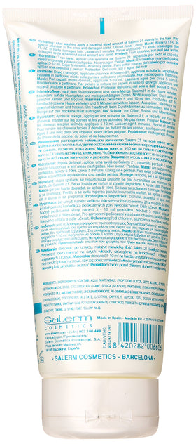 SALERM close-up applying leave-in to hair ends for moisture and frizz control
