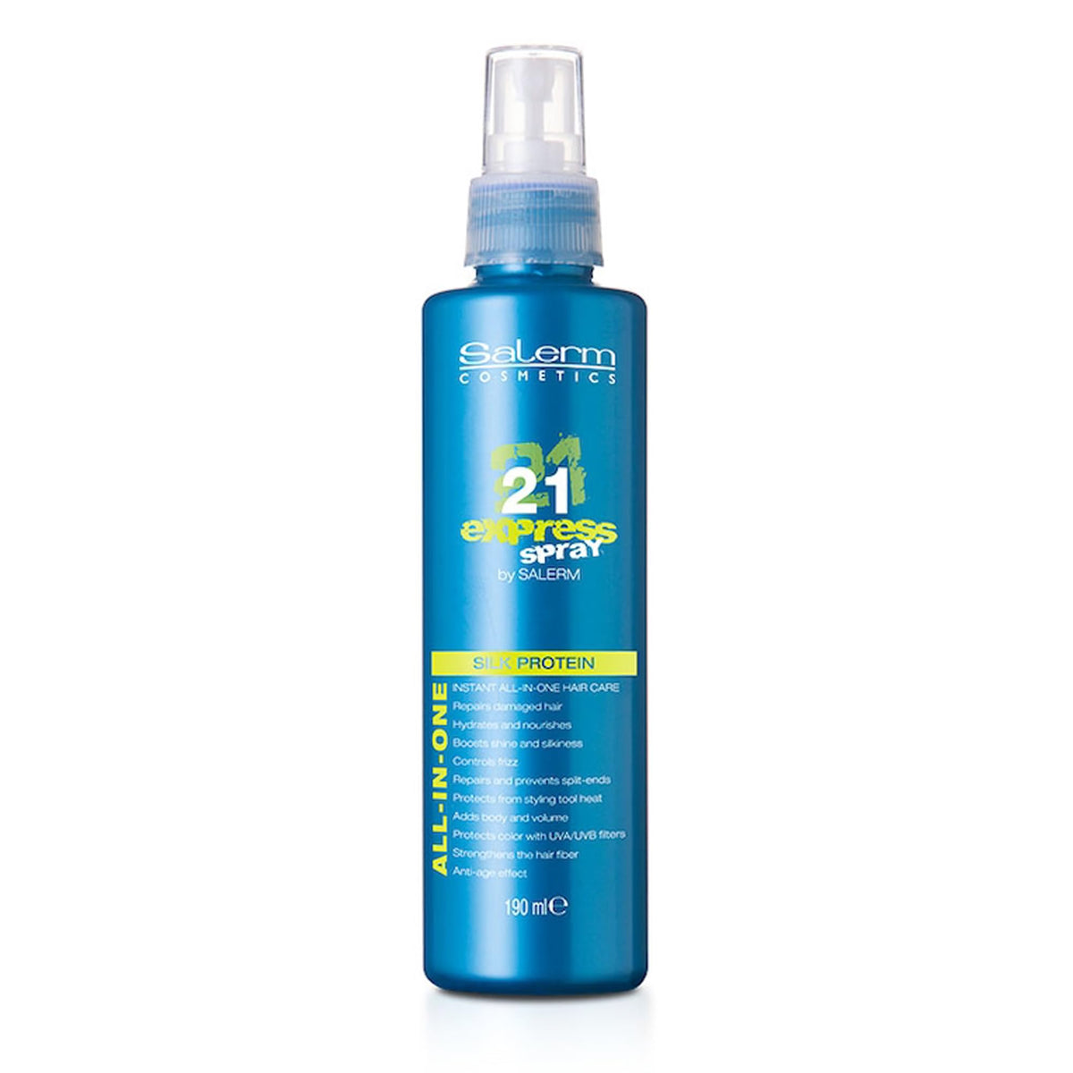 SALERM front packaging showing 190 ml bottle and label benefit