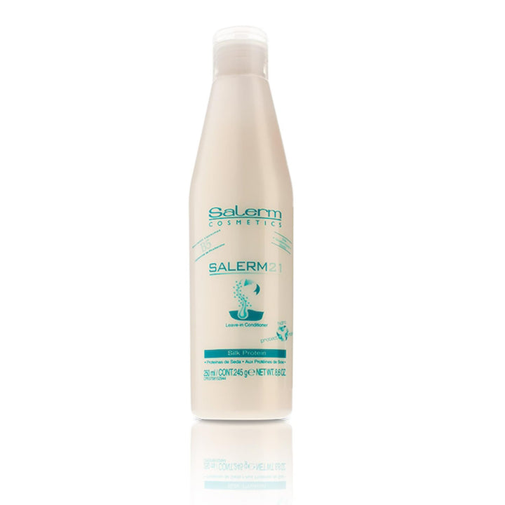 SALERM front bottle showing label and easy-pour cap for quick styling