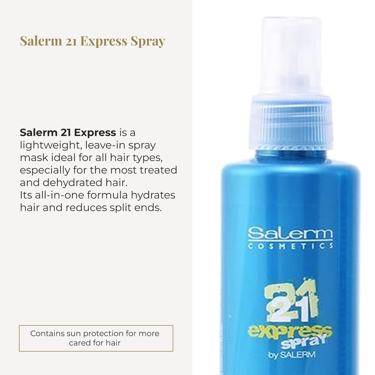 SALERM close-up spray nozzle delivering even mist and control benefit