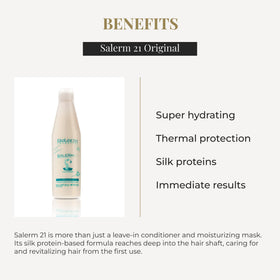 SALERM texture drop of conditioner highlighting silk-protein smoothness