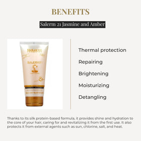 SALERM cream texture on hand showing silk proteins for deep hydration