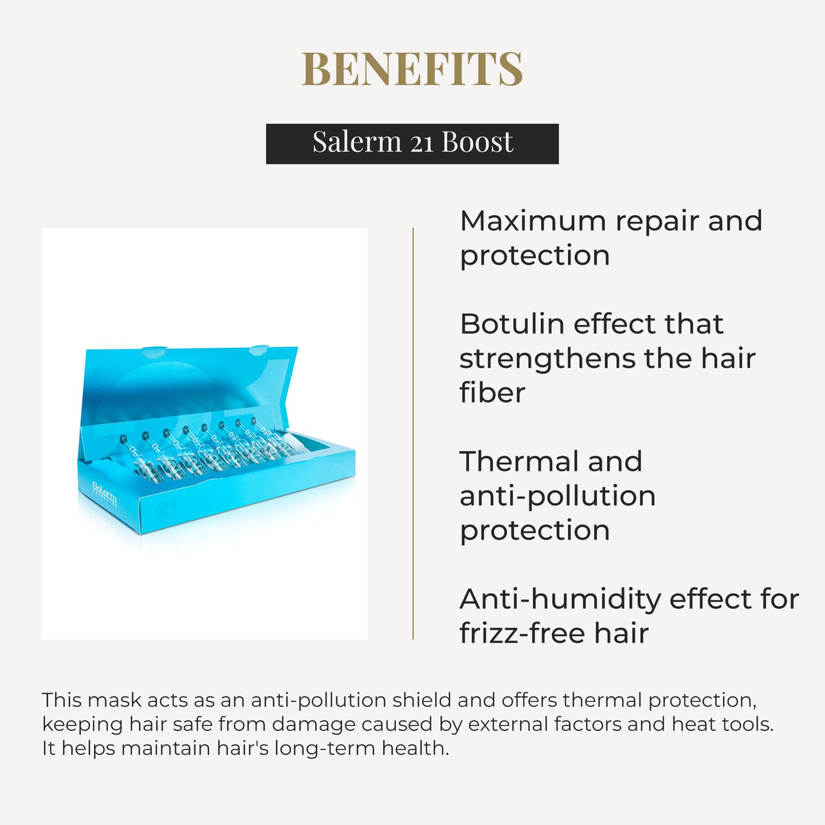 SALERM open vial pouring serum onto palm for concentrated treatment use