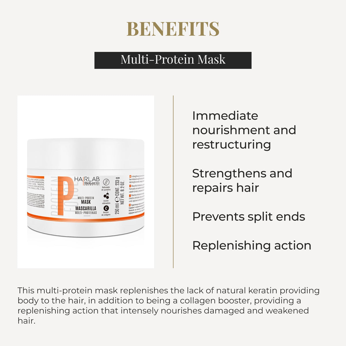 SALERM applying mask to mid-lengths and ends for targeted repair