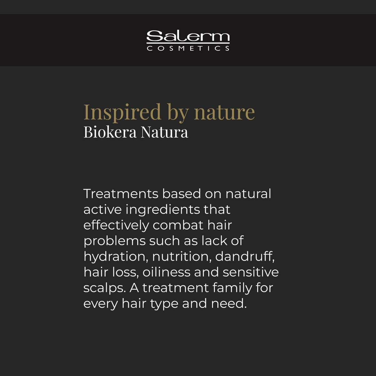 SALERM applied to damp hair demonstrating improved manageability and shine