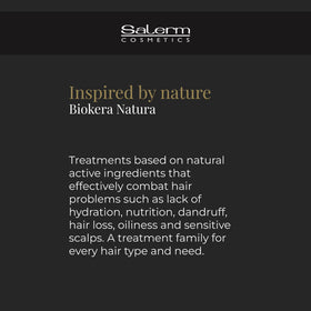 SALERM applied to damp hair demonstrating improved manageability and shine