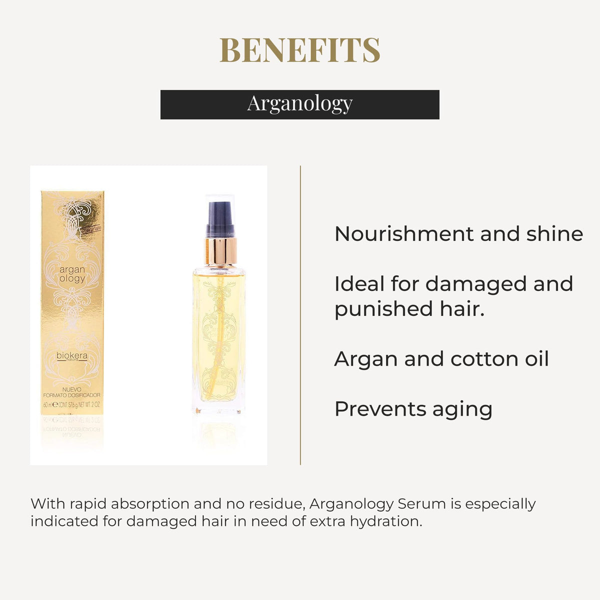 SALERM serum texture on hand highlighting lightweight absorption and smooth finish